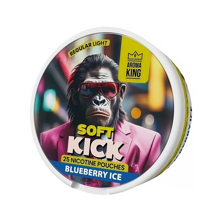 Aroma King Soft Kick Blueberry Ice 10mg/g 12,5g 25 ks