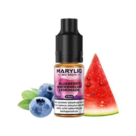 Maryliq Salt Blueberry Watermelon Lemonade (Limonáda s borůvkou a melounem) 10ml intenzita nikotinu 20mg