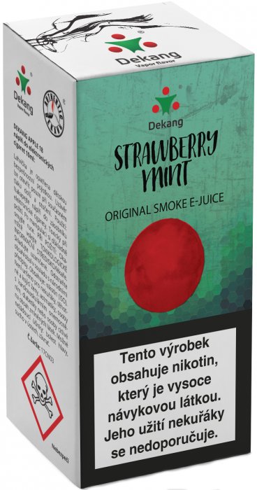 Liquid Dekang Strawberry mint 10ml - 18mg (Jahoda s mátou)