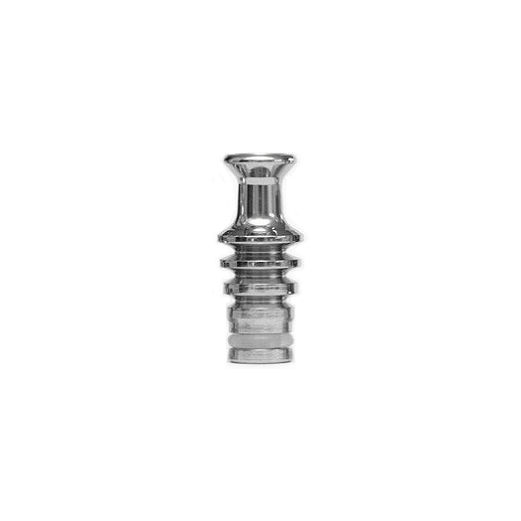 Drip Tip Ocel žebrovaný Chrom