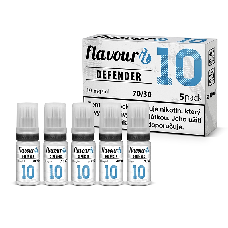 Flavourit DEFENDER Dripper 70/30 10mg 5x10ml