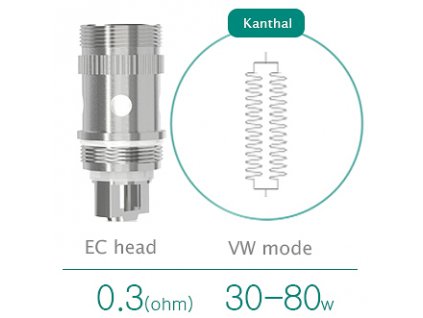 iSmoka-Eleaf EC kanthal žhavící hlava 0,3ohm