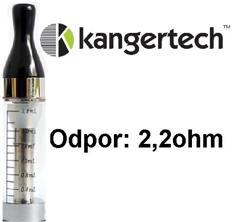 Kangertech CC/T2 clearomizer 2,4ml čirá