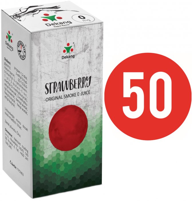 Liquid Dekang Fifty Strawberry 10ml - 0mg (Jahoda)