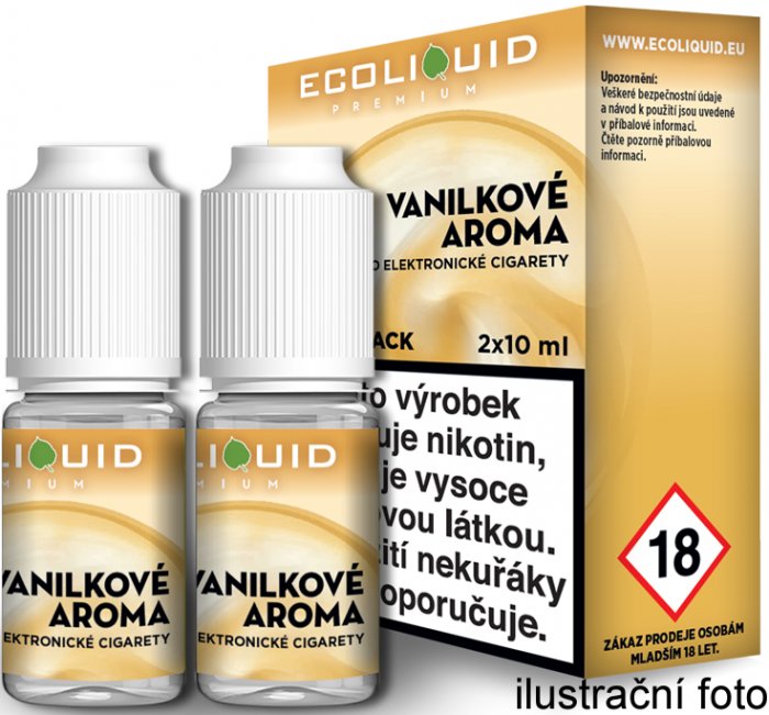 Liquid Ecoliquid Premium 2Pack Vanilla 2x10ml - 12mg (Vanilka)