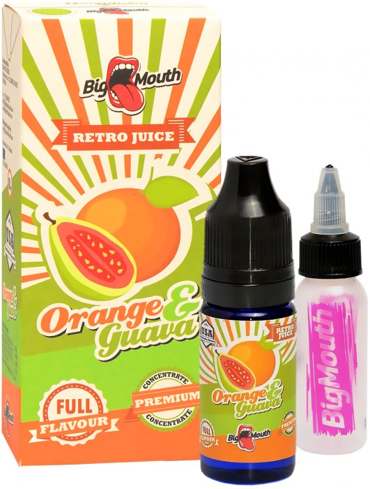 Big Mouth Retro Juice Pomeranč a guava 10ml