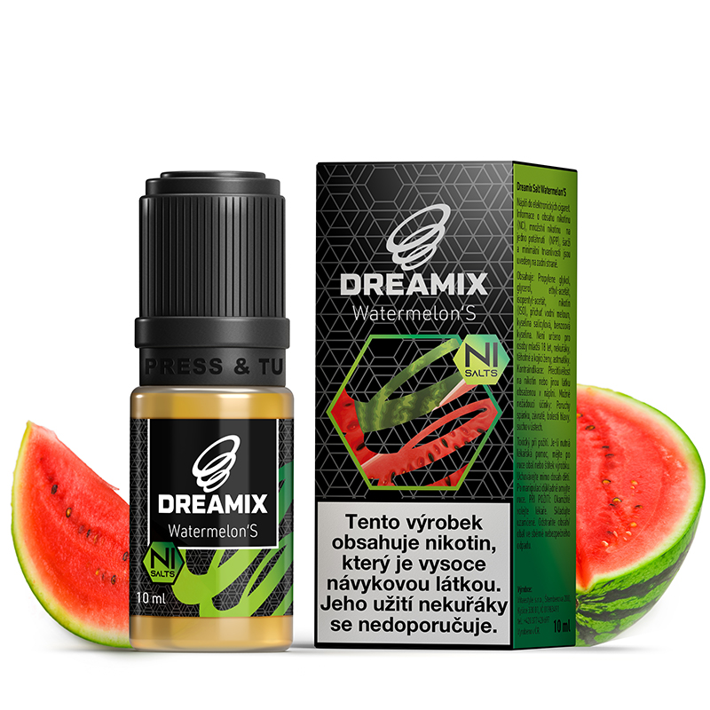 Dreamix Salt Watermelon'S vodní meloun 10 ml 10 mg