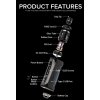 Vaporesso FORZ TX80W grip Full Kit Leather Brown