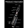 Vaporesso FORZ TX80W grip Full Kit Steel Blue