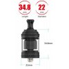 Vandy Vape Berserker Mini V2 MTL RTA clearomizer 2ml Black