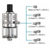 Ambition MODS Ripley RDTA clearomizer Silver