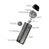 Elektronická cigareta: Vaporesso Luxe PM40 Pod Kit (1800mAh) (Silver)