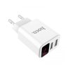 Nabíjecí adaptér do sítě Hoco C63A Dual USB (5V / 2,1A) (Bílý)