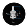 Steam Crave Mini Robot RTA clearomizér Stříbrná 2ml/3ml