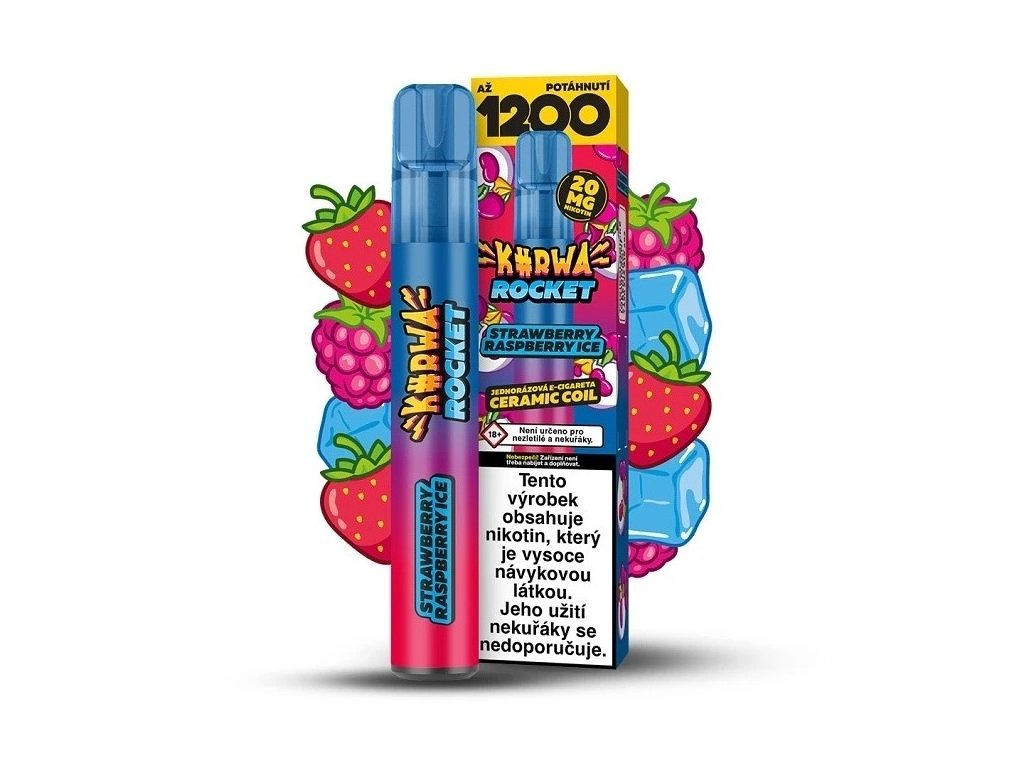 260909 1 kurwa rocket strawberry raspberry ice 20mg produktovy obrazek