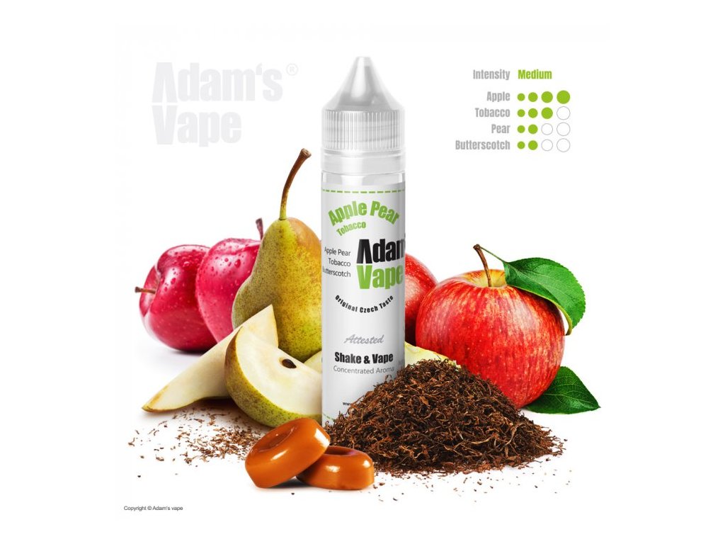prichut adams vape shake and vape 10ml apple pear tobacco