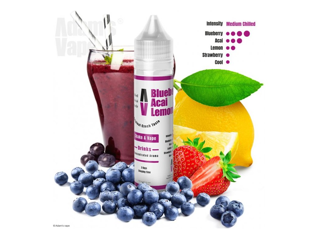 prichut adams vape shake and vape 10ml blueberry acai lemonade
