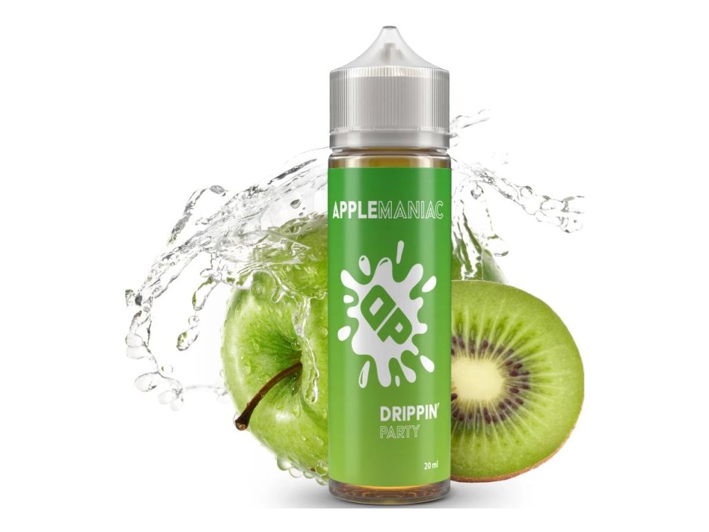 prichut drippin party sv 10ml apple maniac chladive jablko a kysele kiwi