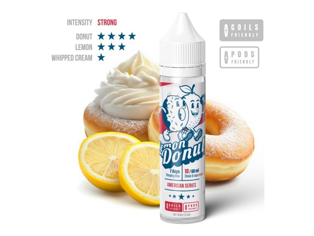 prichut adams vape shake and vape 10ml lemon donut