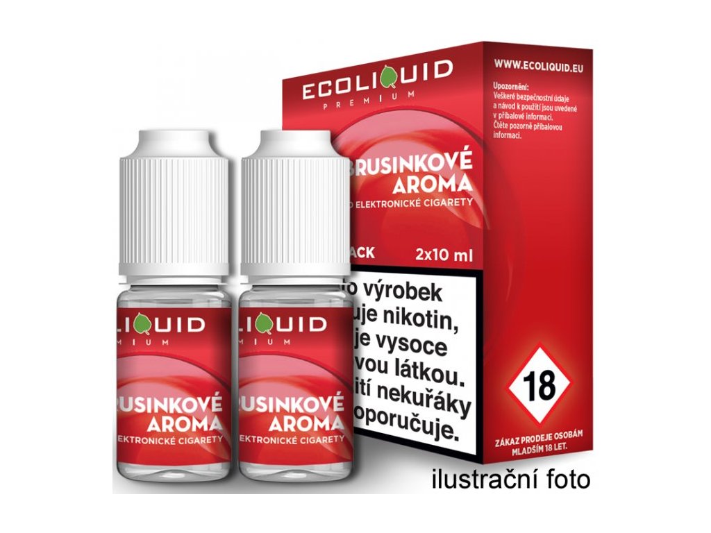 Liquid Ecoliquid Premium 2Pack Cranberry 2x10ml - 0mg (Brusinka)