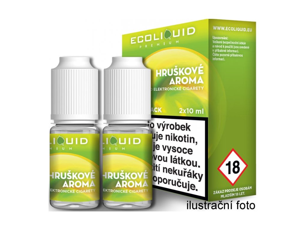 Liquid Ecoliquid Premium 2Pack Pear 2x10ml - 0mg (Hruška)