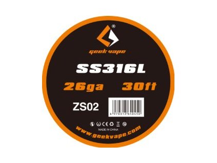 Geekvape SS316 odporový drát 26ga 9m