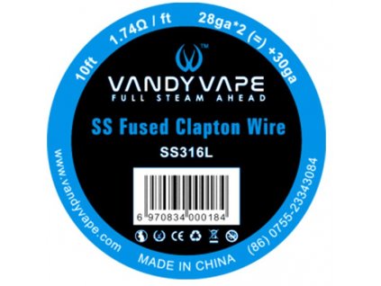 Vandy Vape SS Fused Clapton 3m SS316