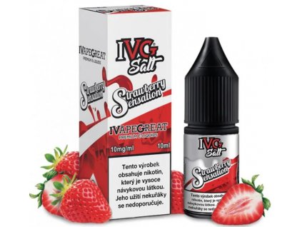 Liquid IVG SALT Strawberry Sensation 10ml - 20mg