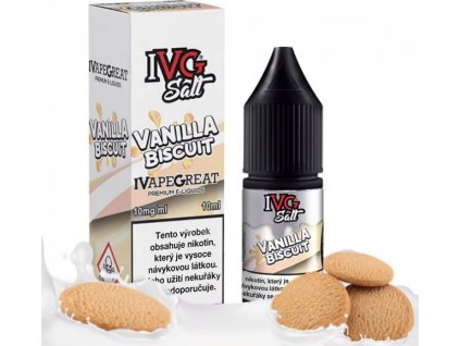 Liquid IVG SALT Vanilla Biscuit 10ml - 10mg