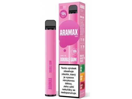 Aramax Bar 700 elektronická cigareta Double Gum 20mg