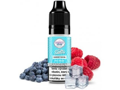 Liquid Dinner Lady Nic SALT Blueberry Menthol 10ml - 20mg