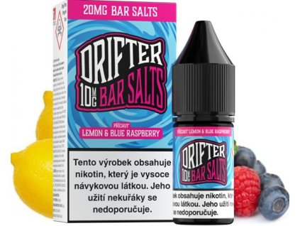 liquid drifter bar salts lemon and blue raspberry ice 10ml 20mg