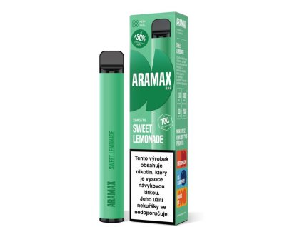 Aramax Bar 700 elektronická cigareta Sweet Lemonade 20mg