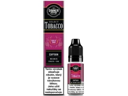 Liquid Dinner Lady BAR SALTS TOBACCO Captain Tobacco 10ml - 20mg