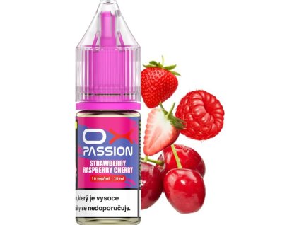 Liquid OXVA OX PASSION Salts Strawberry Raspberry Cherry 10ml - 20mg