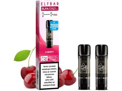elf bar elfa pods cartridge 2pack cherry 20mg 2pack