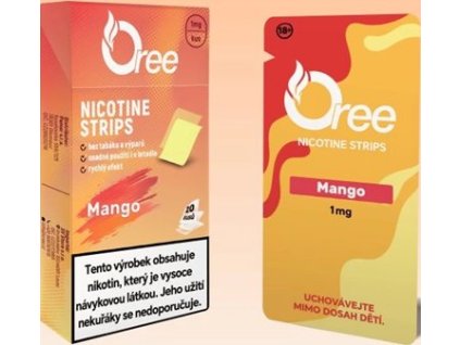 nikotinovy film oree mango 1mg