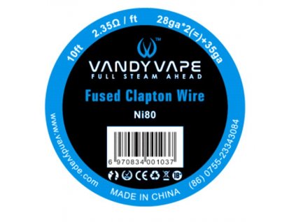 Vandy Vape Fused Clapton Ni80 odporový drát 26GA*2(=)+35GA 3m