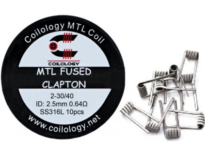 Coilology MTL Fused Clapton předmotané spirálky SS316 0,64ohm 10ks