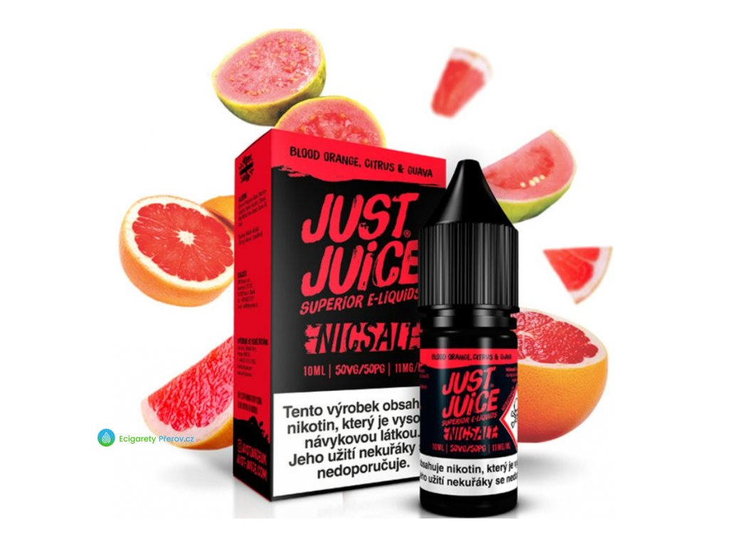 liquid just juice salt blood orange citrus guava 10ml 11mg