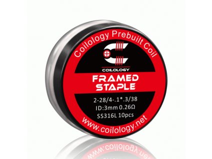 Coilology Framed Staple předmotaná spirálka SS316 0,26ohm 1ks