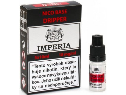 nikotinova baze cz imperia dripper 5x10ml pg30 vg70 18mg