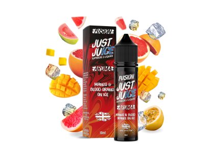 Příchuť Just Juice Shake and Vape 10ml: Fusion Mango & Blood Orange On Ice (Ledové mango & červený pomeranč)