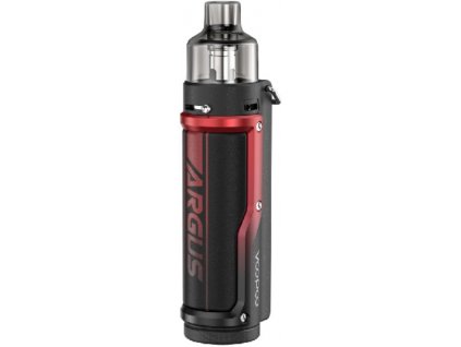 voopoo argus pro 80w grip 3000mah full kit litchi leather and red