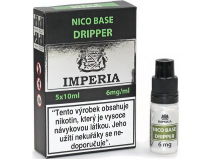 NIKOTINOVÁ BÁZE IMPERIA DRIPPER 5X10ML PG30-VG70 6MG