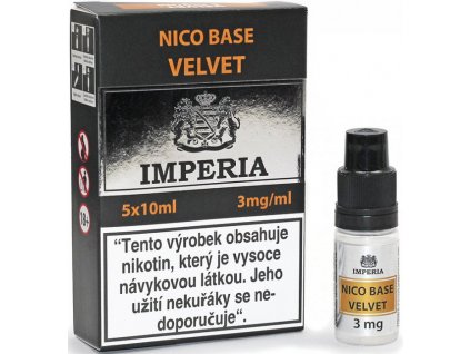 NIKOTINOVÁ BÁZE IMPERIA VELVET 5X10ML PG20-VG80 3MG