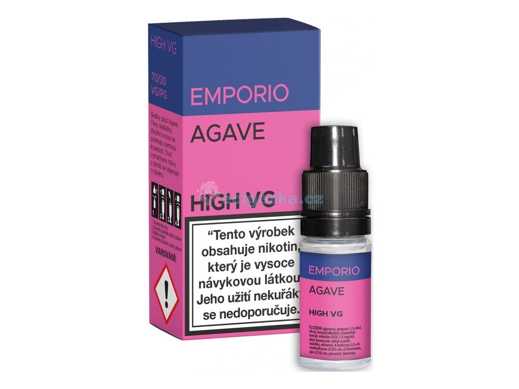 liquid emporio high vg agave 10ml 0mg