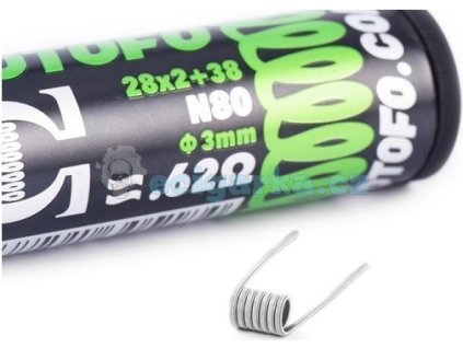 pack de 10 coils dual core fused clapton ni80 28x238 wotofo