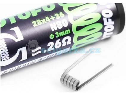 pack de 10 coils quad core fused clapton ni80 28x436 wotofo