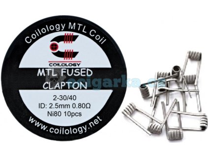 coilology mtl fused clapton predmotane spiralky ni80 08ohm 10ks